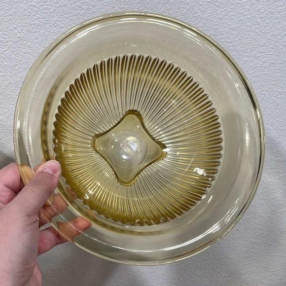 VINTAGE federal glass yellow depression ribbed bowls - Picture 5 of 11